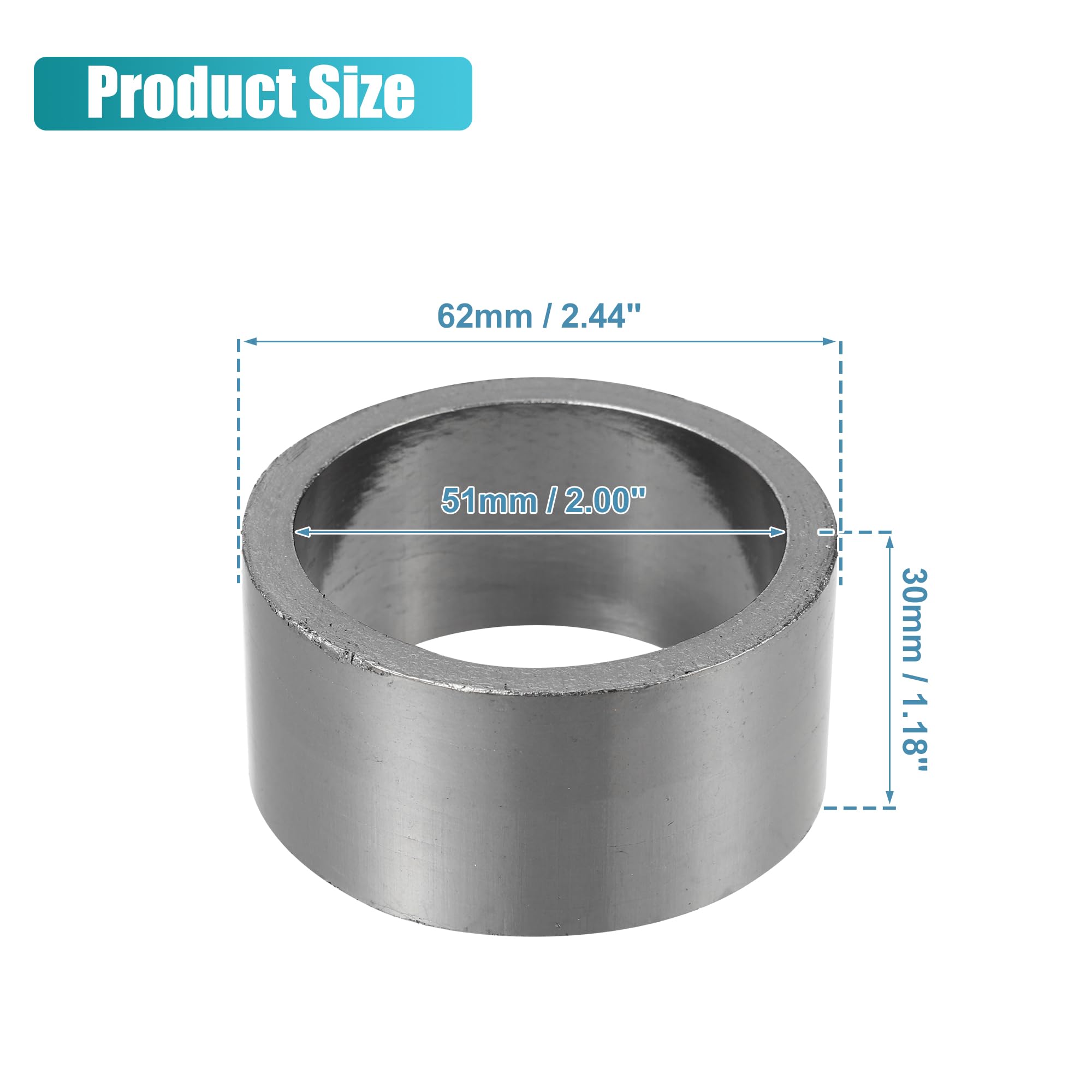 Amazon.com: uxcell 51mm ID 62mm OD Universal Exhaust Muffler